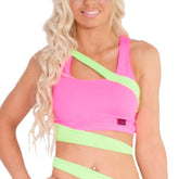 Siren Top - Neon Pink / Apple Green