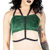 Velvet Angel Top - Forest Green