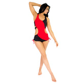 Virago Monokini - Red / Black