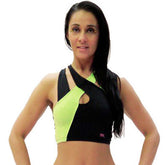 Empress Top - Black / Apple Green