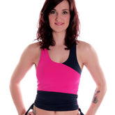 Drawstring Vest - Hot Pink / Navy