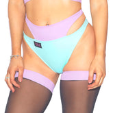 Intimates Shorts - Mint / Lavender