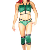 Velvet Grip Knee Pads - Forest Green