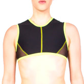 Damian Top With Mesh - Black / Green