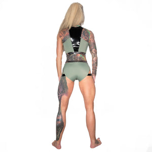 Valencia Eco High Leg Shorts W0240 (olive)