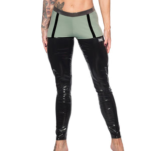 Valencia Eco Grip Suspender Leggings W0242 (olive)