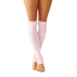 Sparkly Stirrup Leg Warmers W0113