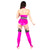 Glitter Mist Leg Warmers with Padded Knees W0212 (black or raspberry)