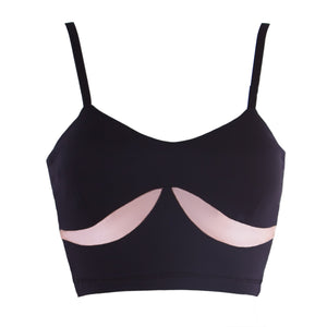 Burlesque Mesh Panel Top W0260