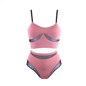 Burlesque Mesh Panel Top W0260