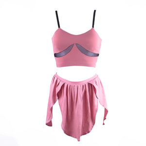 Burlesque Mesh Panel Top W0260