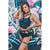 Infinity Eco High Waist Shorts W0230 (black snake)