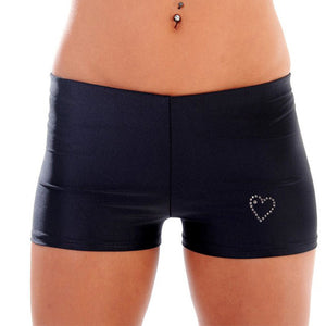 Lycra Hotpants with Diamante Detail W0110